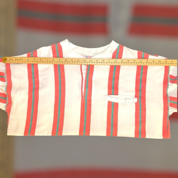 Vintage‎ Claybrooke International Men's Stripe Henley T Shirt  XL - Picture 13 of 16